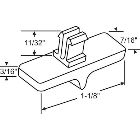 Strybuc Sash Release Lever 62-635